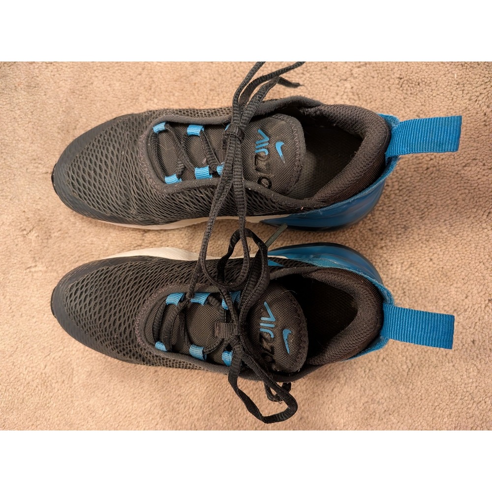 Nike Air Max 270 Kids‎ Anthracite Blue Fury Sneakers AO2372-034 Size 13.5C